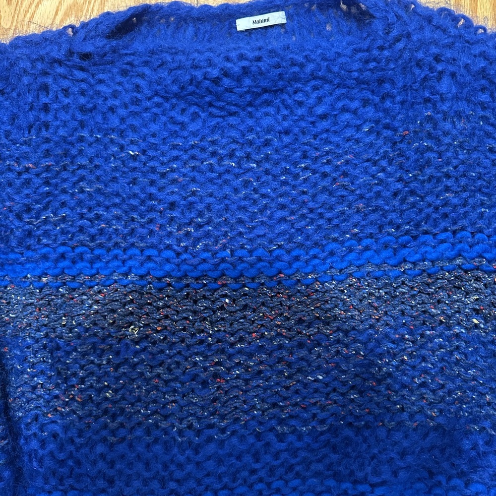 Maiami Women's Blue Crewneck Sweater - Picture 3 of 4